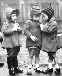 retro photo kids