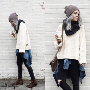 street look knit hat