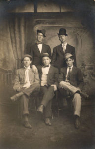 old photo mens in hats
