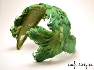 Feathered half hat