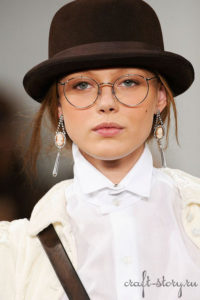 Bowler and glasses