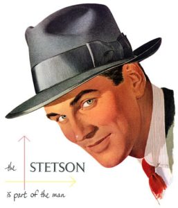 advertising of Stetson hat